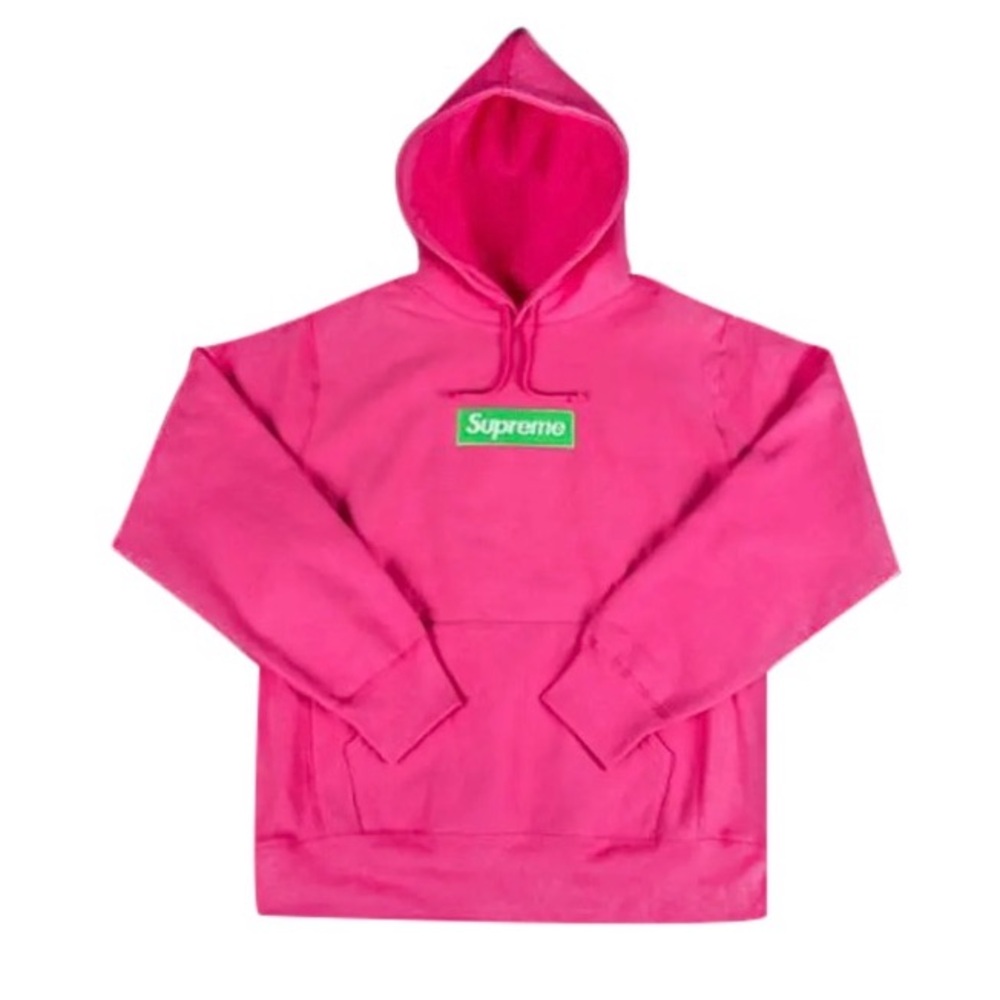 Supreme Box Logo Hooded Sweatshirt 'Magenta'
